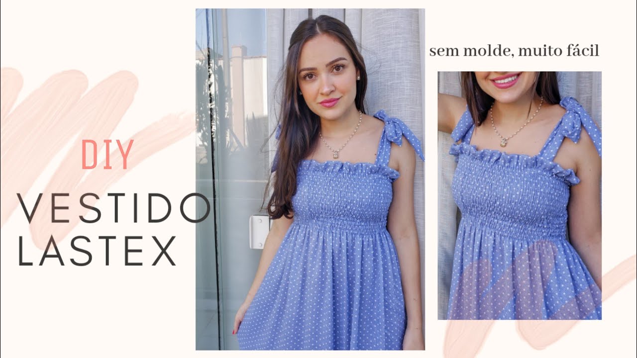 VESTIDO MIDI LASTEX COM ALCINHAS DE AMARRAR