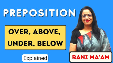Prepositions | Over / Above / Under / Below | Preposition in english grammar || Rani Ma