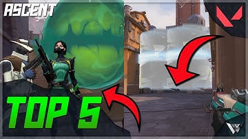 TOP 5 Cypher and Viper One Way Smokes on Ascent (Valorant Tips & Tricks)