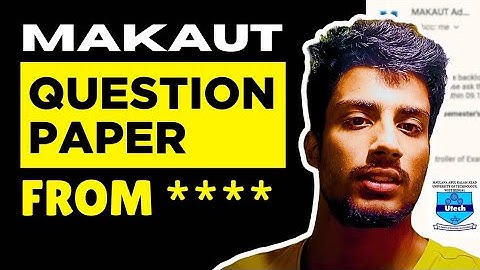 😭MAKAUT Questions are Coming from *****🔥💯{Not from PYQ}❌#makaut #makautsemester #makautuniversity