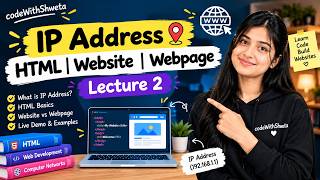 Information IP Address, HTML, Website & Webpage Explained 🌐 | Lecture 2 | Web Development Course Guide