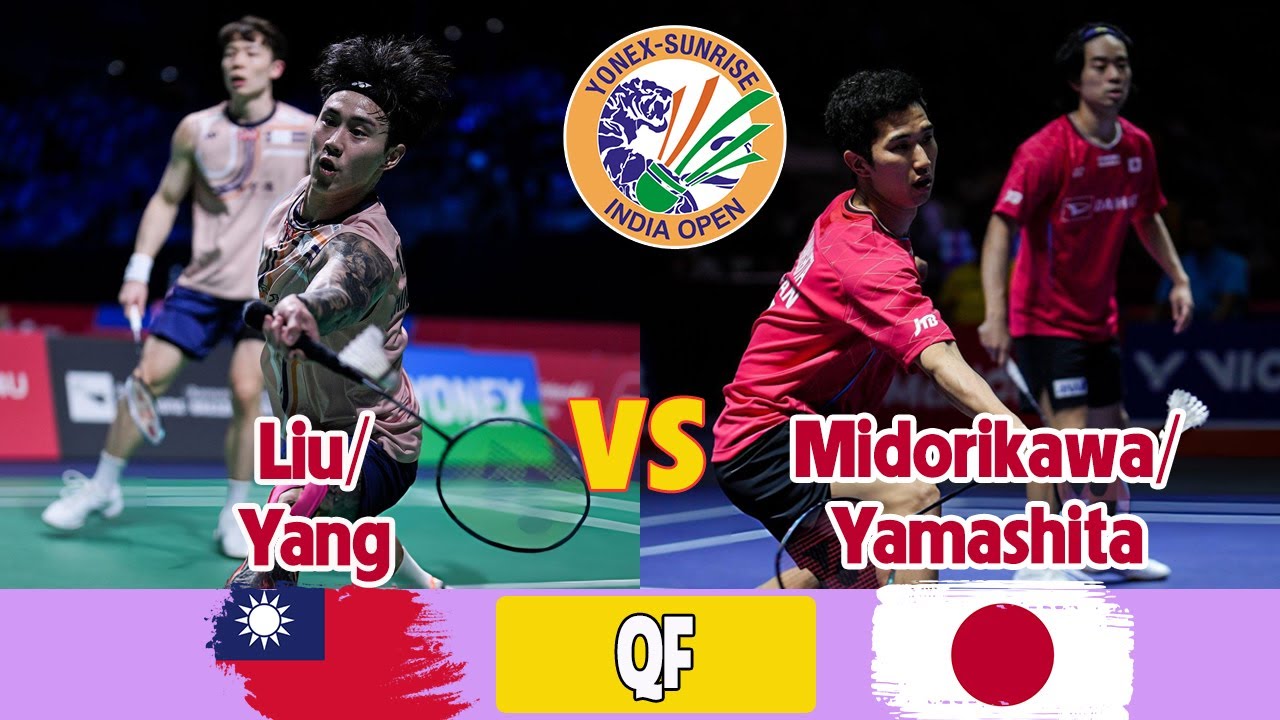 Liu/Yang (TPE) vs Midorikawa/Yamashita (JPN) QF MD YONEX-SUNRISE India Open 2026