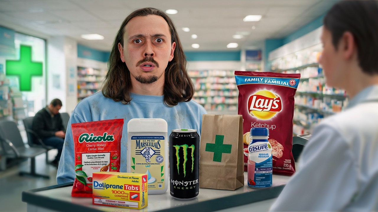 Survivre avec la nourriture de pharmacie pendant 24H