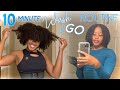 QUICK & SIMPLE 10 minute Wash and Go Routine | 3c 4a natural hair | LCO Method | DEFINED CURLS