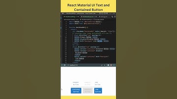 Must Know #react material UI text and contained Button concept #shorts #hindi