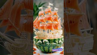 Incredible Watermelon Carving | Epic Pirate Ship Art 🍉⛵