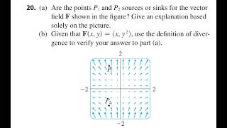 Are the points and sources or sinks for the vector field shown in the figure Give an explanation b