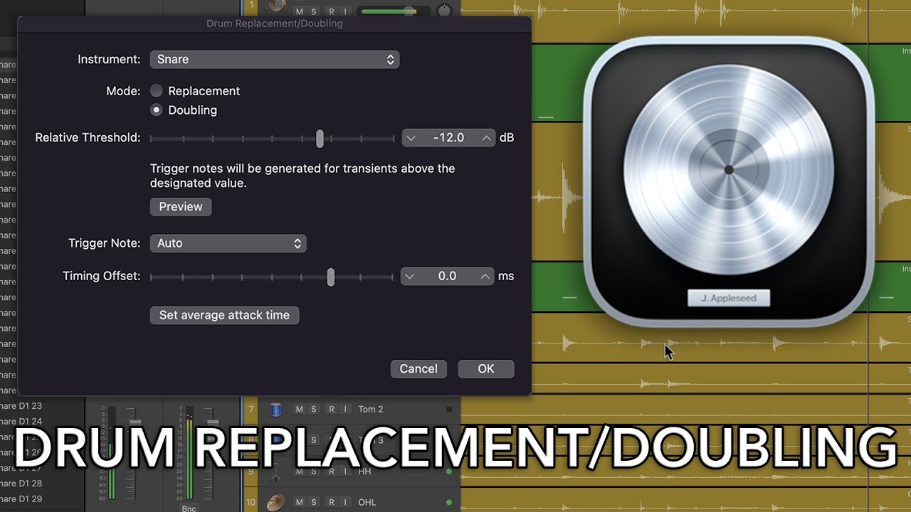 Logic Pro // Drum Replacement + Doubling Tool - YouTube