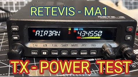 Retevis MA1. TX  Power Output Test