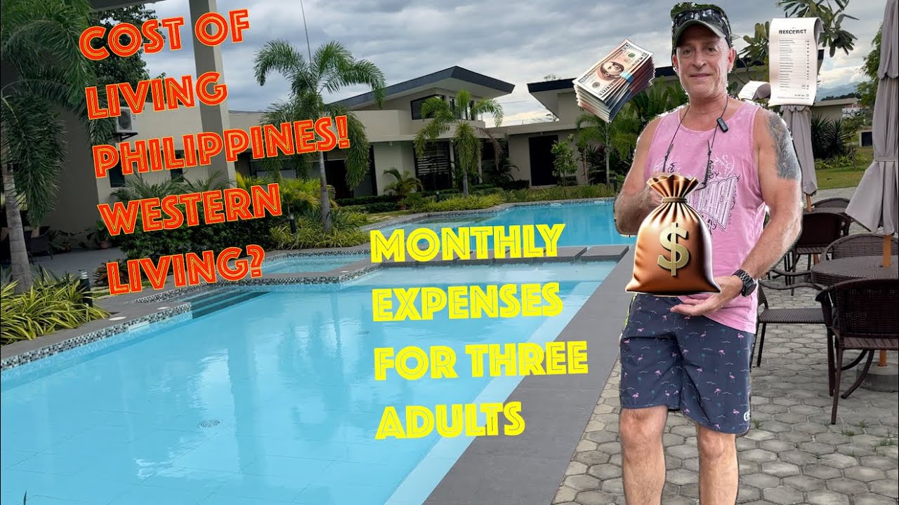 Cost of Living in the Philippines.  Monthly Expenses for Three Adults.  Western Living? Angeles City