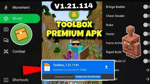 Toolbox For MCPE 1.21.114+ ✅🔥 (Latest version) 💪🏻