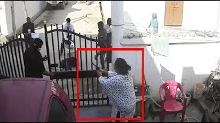 Watch Lucknow Woman Opens Fire On Goons To Save Husband Under Attack