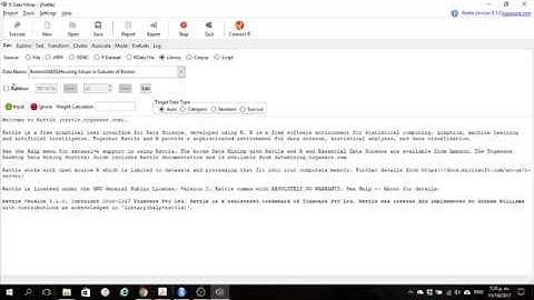 Linear and Logistic Regression with Rattle