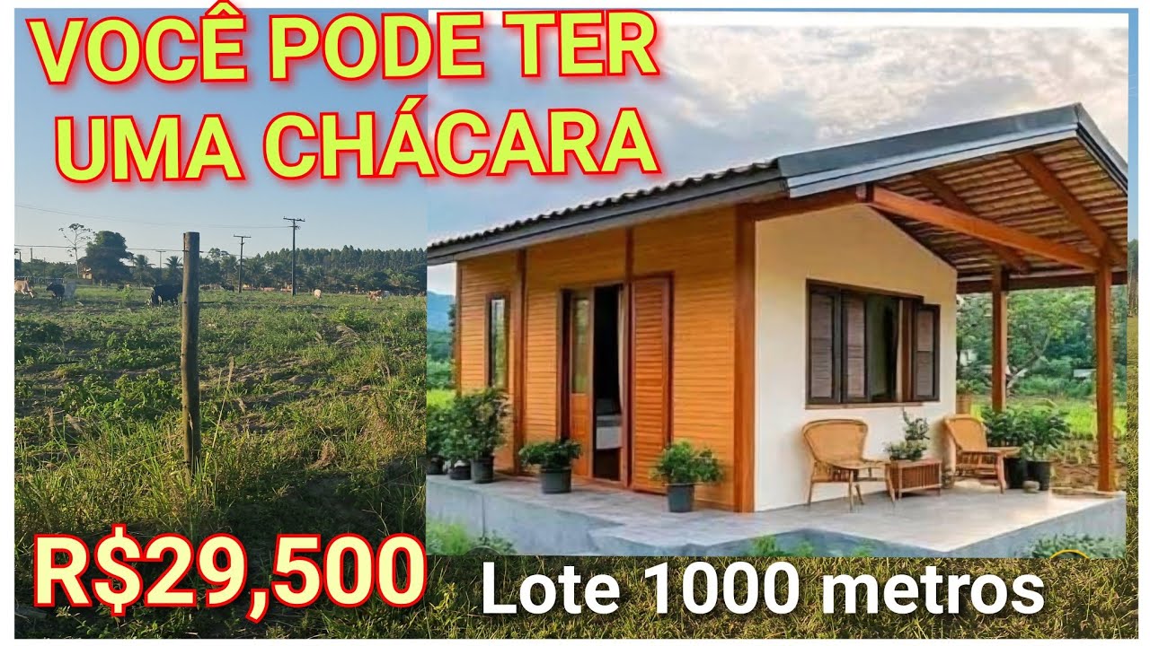  SUA CHÁCARA no Lugar tranquilo 30 km da praia R$ 29.500