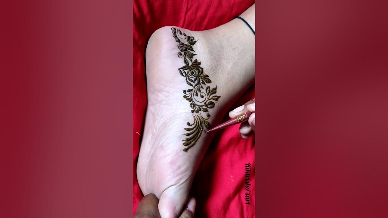 easy-and-beautiful-side-foot-mehndi-design-easy-henna-art