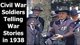 Civil War Soldiers Telling War Stories in 1938: Gettysburg, Pennsylvania Veteran's Reunion