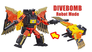 Transformers Toys | DIVEBOMB: ROBOT Mode | Combiner Wars PREDAKING POTP