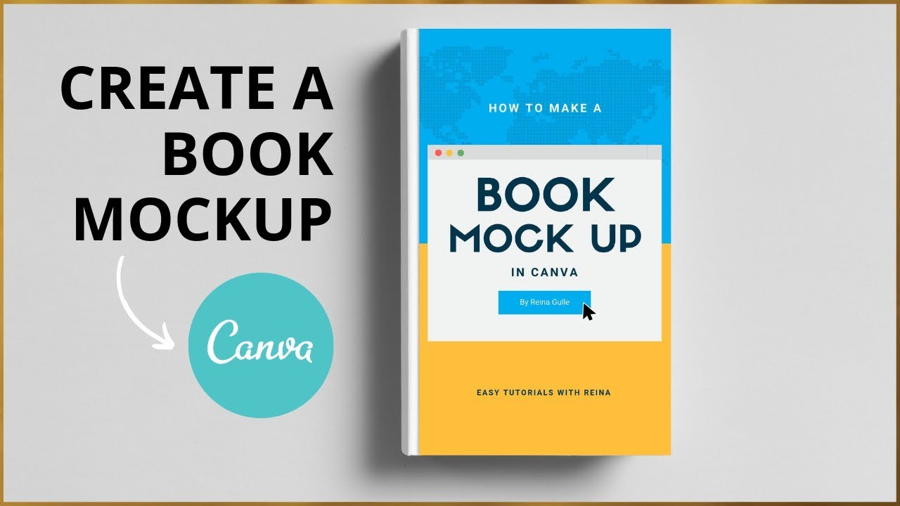 โปรแกรม ออกแบบ ปก หนังสือ  Update 2022  How To Create Book Mockup In Canva - NO PHOTOSHOP NEEDED!