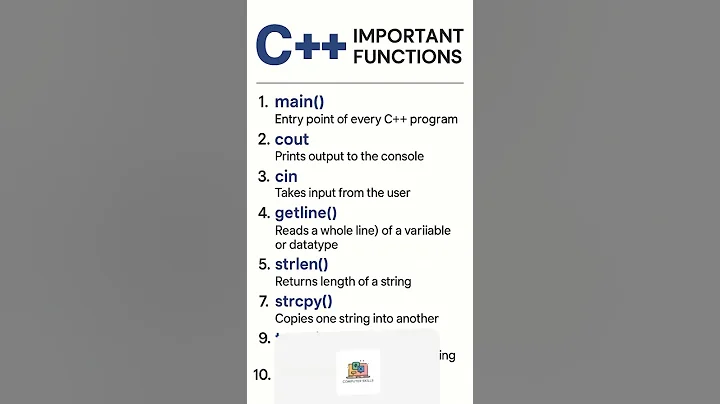 Top 10 Most Important C++ Functions for Beginners | C++ Programming Tutorial
