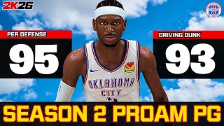 THE NEW BEST PG BUILD for SEASON 2 NBA 2K26!🔥 MOST OVERPOWERED Guard Build AFTER PATCH!