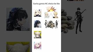 Gacha games MC selection be like #genshin #genshinimpact #hsr #wuwa