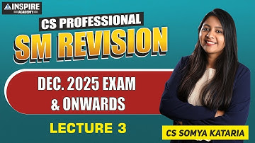 SM Revisions | Lec 3 | CS Somya Kataria