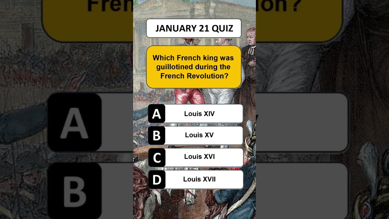 Today in History Pop Quiz: French Revolution 