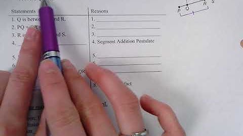 Lesson 2.7 Proving Segment Relationships