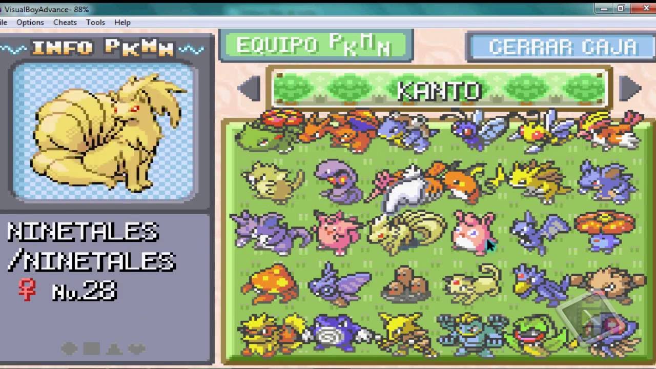 una partida salvada de pokemon rojo fuego una partida salvada de pokemon rojo fuego