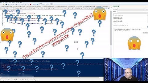 Exceeded the maximum number of permitted #snapshots #vmware #virtualization