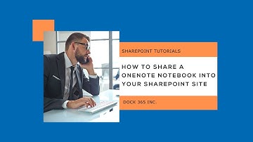 How to Share a OneNote Notebook Into Your SharePoint Site - Tutorial