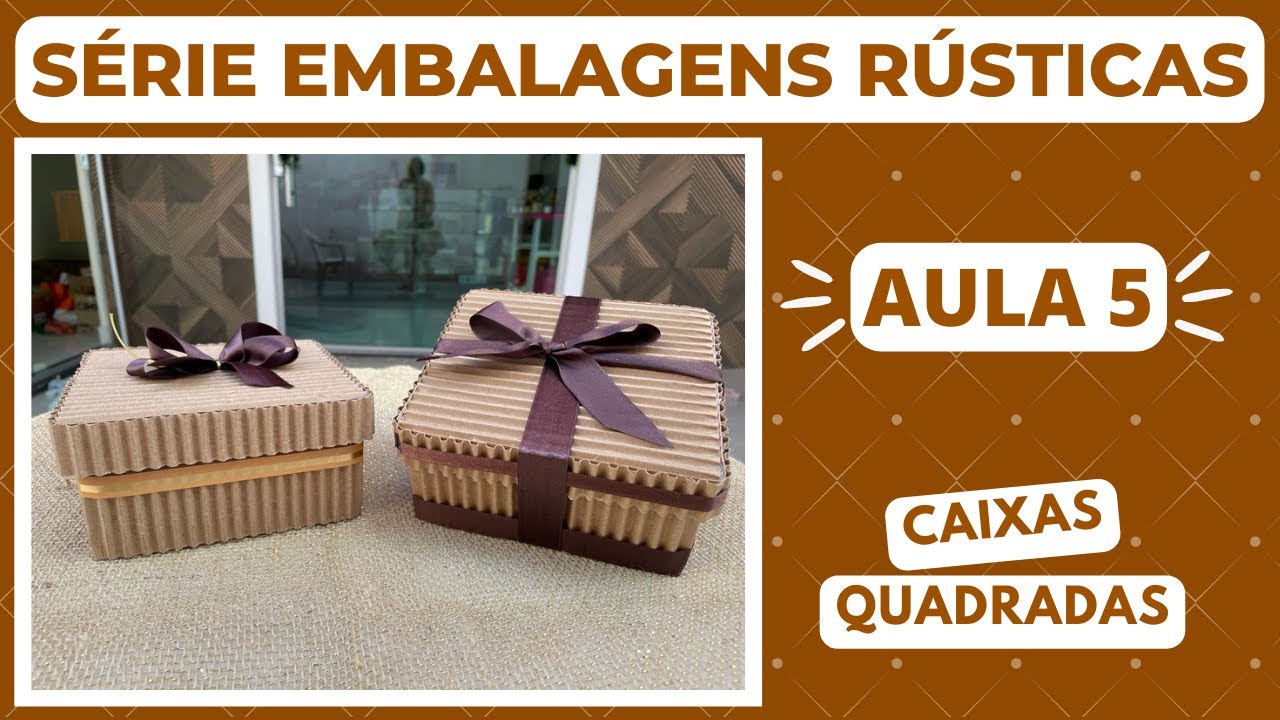 COMO FAZER CAIXAS QUADRADAS USANDO PAPELÃO