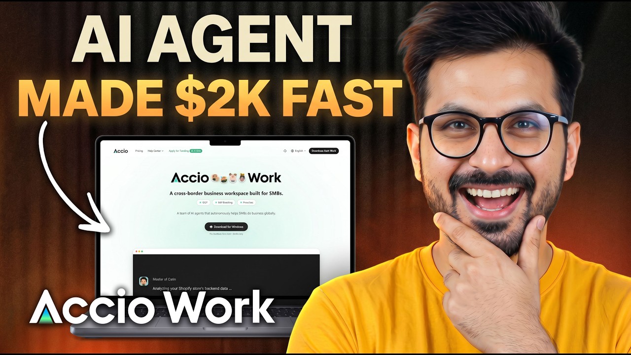 This AI Agent Built Me a $2,000/Month Business in 10 Minutes (Accio Work) @Accio_official
