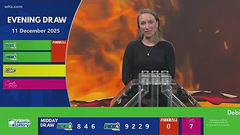 Evening SC winning lottery numbers for Dec. 11, 2025