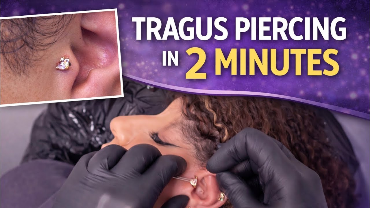 How you can do Tragus piercing - YouTube