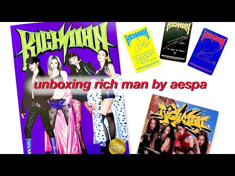 ☆ unboxing rich man by aespa ☆ barnes & noble exclusive energy + burst version 6th mini album  !!!