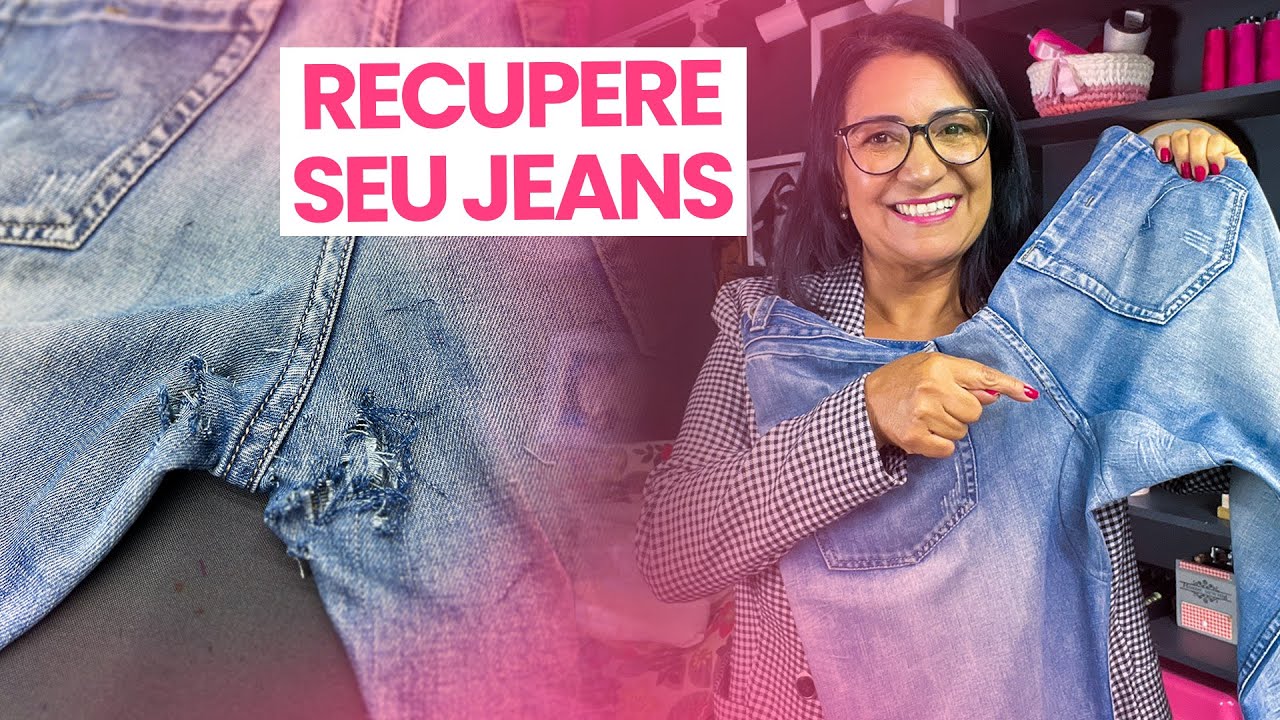 O MELHOR CONSERTO para FUNDO DE CALÇA RASGADO