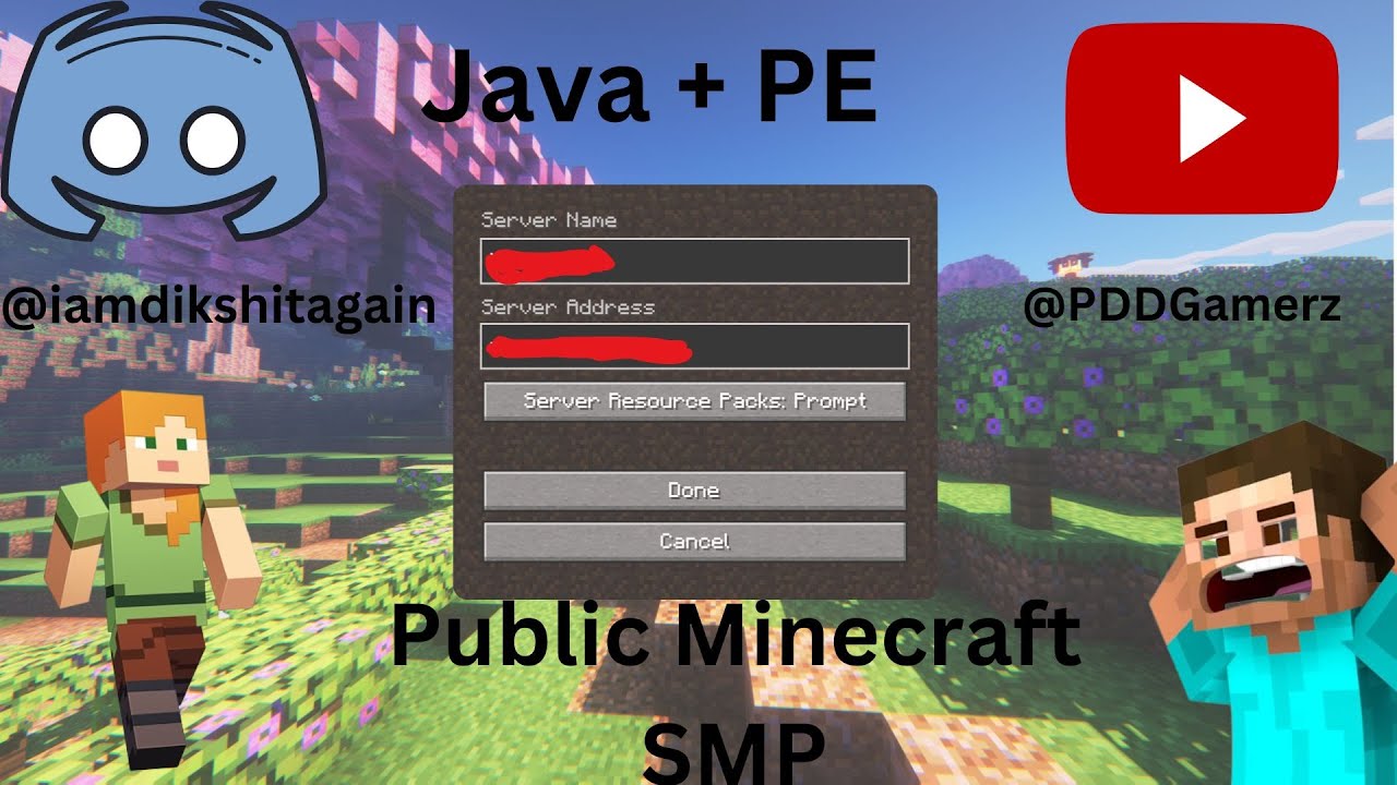 Public Minecraft SMP for Everyone (Java+Pe) = - YouTube