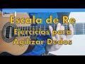Los Mejores Ejercicios De Guitarra Para Agilizar Dedos (9a Parte). Escala de RE en guitarra tutorial