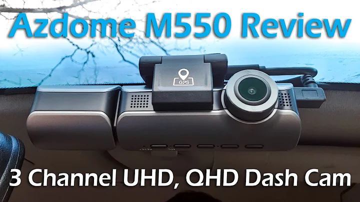 AZDOME M550 - 3 Channel Dashcam Detailed Review. 4K And 2K Day And Night Video Footage.