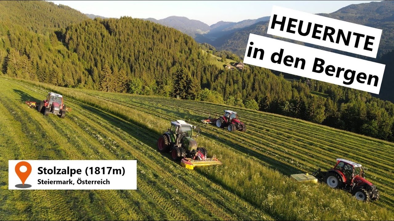 HEUERNTE in den Bergen: Familie Leitner und Knapp auf der Stolzalpe (1817m) | Landtechnik Murtal