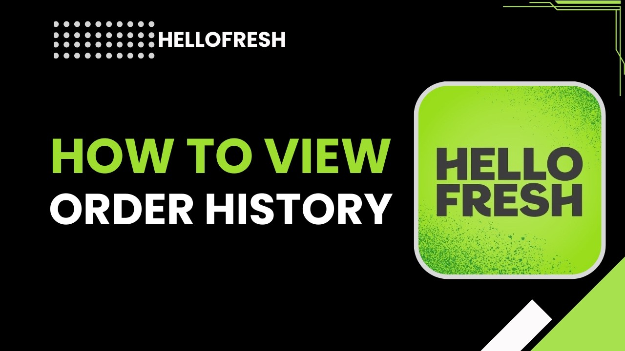 How to View HelloFresh Order History - YouTube