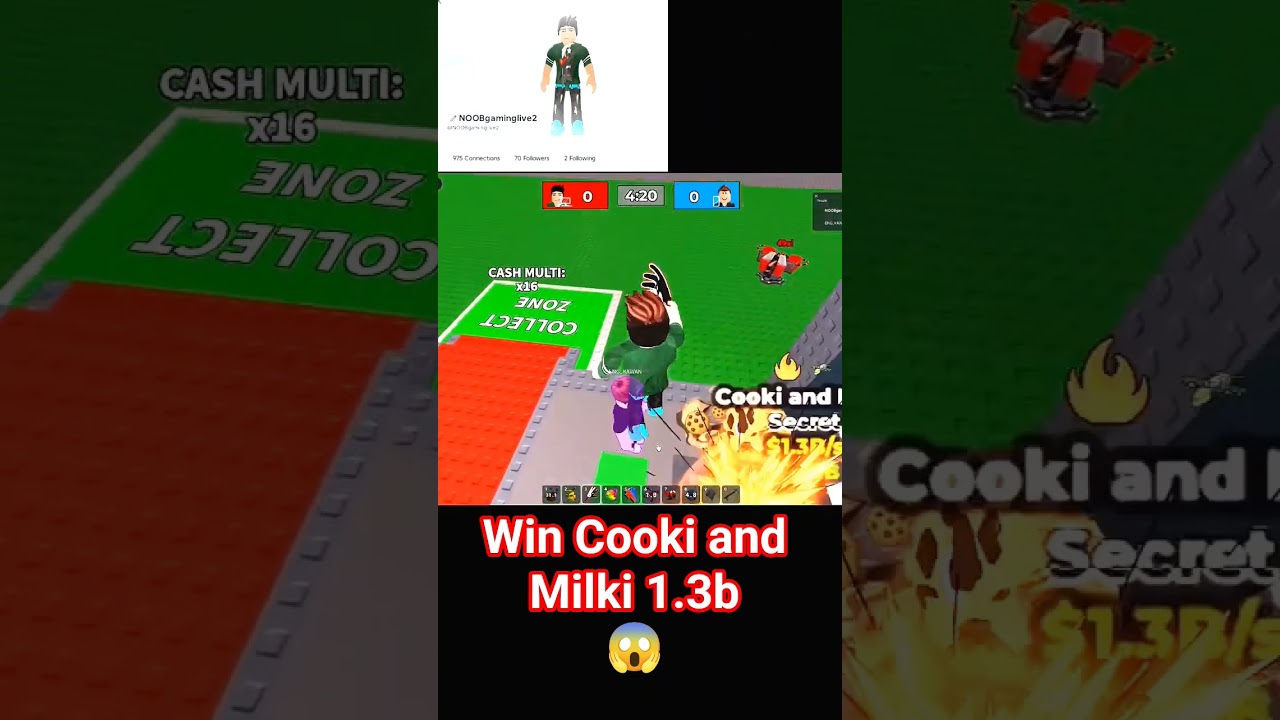 My Biggest Win 😱 Cooki and Milki 1.3b😱🔥#short #viralshort #roblox #stealabrainrot #noobgaminglive