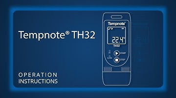 Tempnote TH32 Data logger Operation instructions