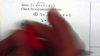 P34 - Alg2 Unit 8 - Solve radical equations