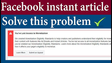 how to appeal facebook instant article | TechShyam