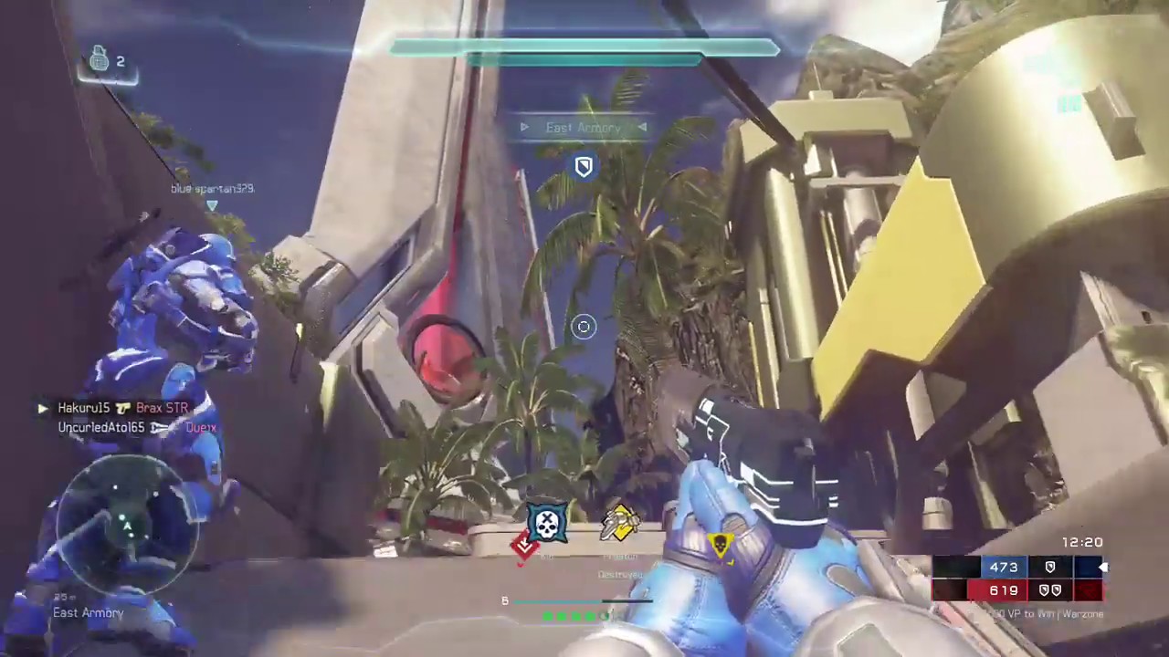 Halo 5 Warzone Turbo - Destroying a Phaeton with my Pistol