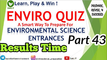 Learn Through Quiz🏆Environmental Science (Part-43)And The Winner is❓