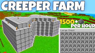 BEST 1.20 CREEPER FARM TUTORIAL in Minecraft Bedrock (MCPE)