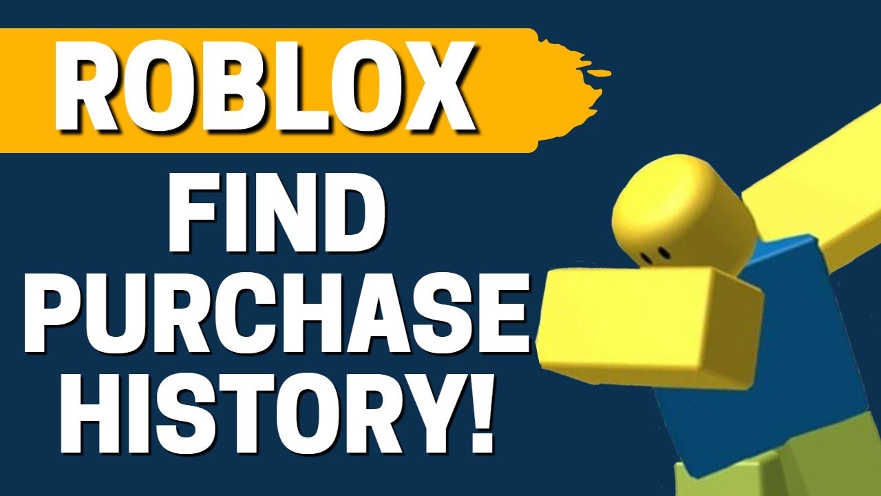 How to View Purchase History in Roblox